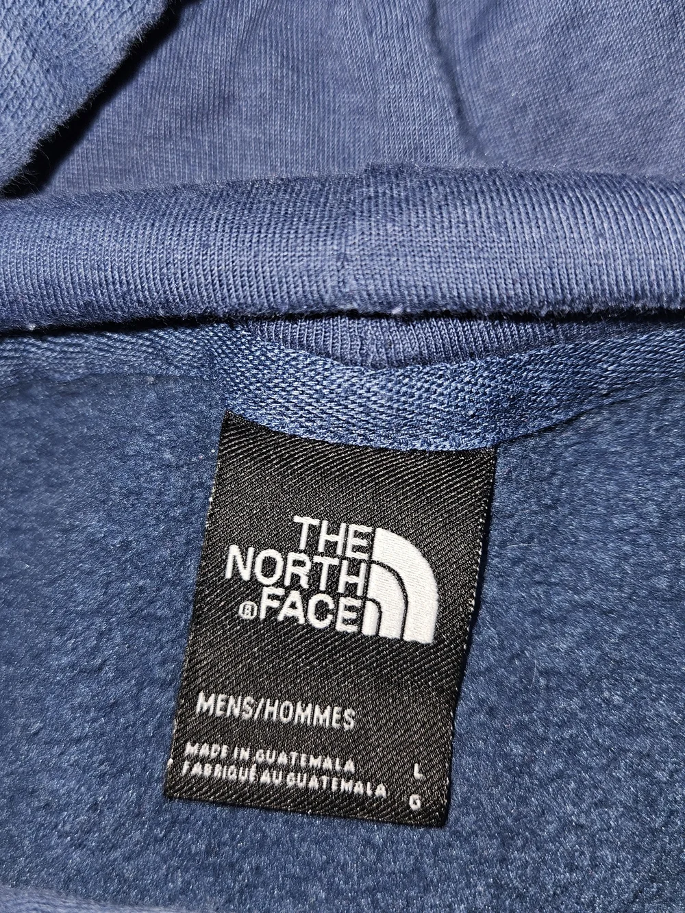 The North Face Men’s Blue Crewneck Hoodie with Bear Logo